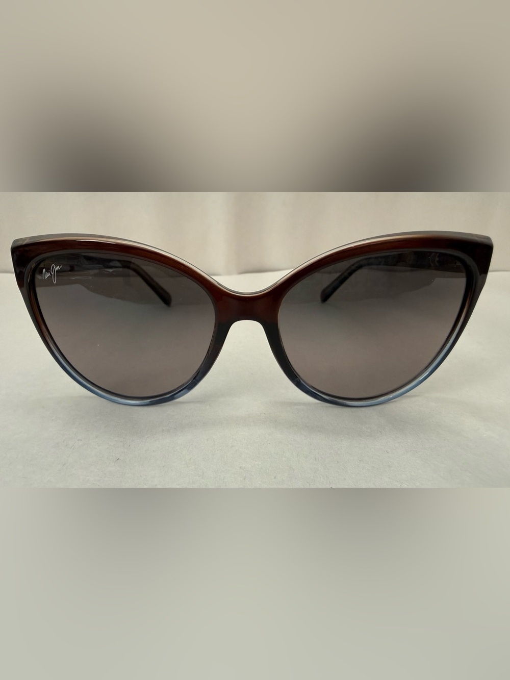 NEW - Maui Jim Olu Olu Brown & Blue Frame with Grey Polarized Lenses